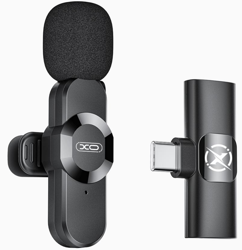 Lavalier XO Design MC14 Dual, USB-C / Lightning, Set of 2 pieces, Black