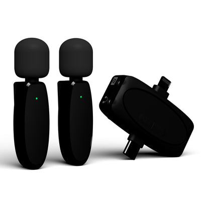 Lavaliera Yesido KR15, USB-C / Lightning, Zestaw 2 sztuki, Czarna