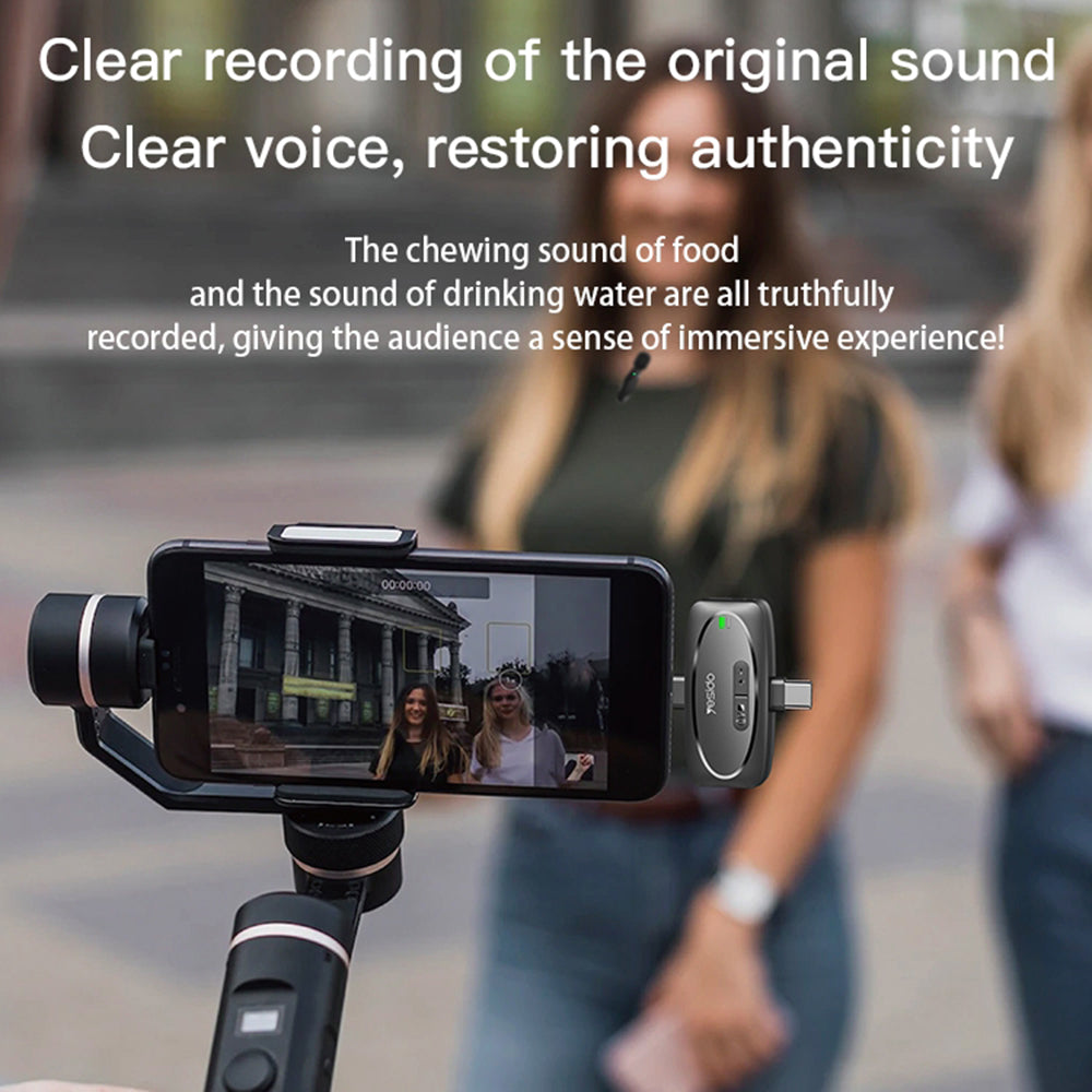 Lavaliera Yesido KR15, USB-C / Lightning, Zestaw 2 sztuki, Czarna