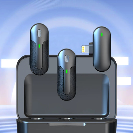 Lavaliera Yesido KR16, Lightning, Zestaw 2 sztuki, Czarna