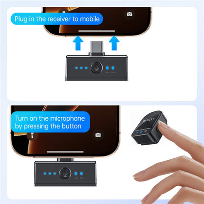 Yesido KR19 Lavalier, USB-C / Lightning, Set of 2 pieces, Black