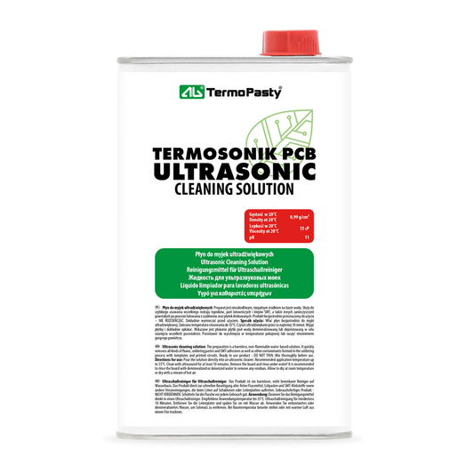 Płyn do czyszczenia ultradźwiękowego AG Termopasty do płytek PCB, 1l ART.AGT-200