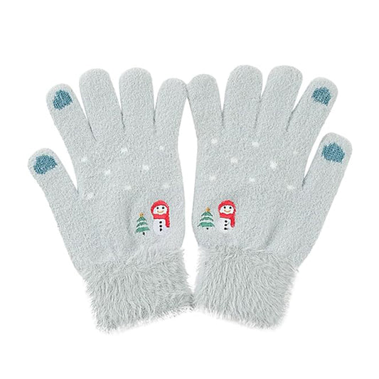 Techsuit Women's Winter Touchscreen Gloves ST0011, Size 17cm, Blue