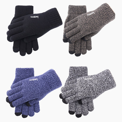 Rękawiczki zimowe dotykowe Iwarm ST0018, rozmiar 23 cm, niebieskie