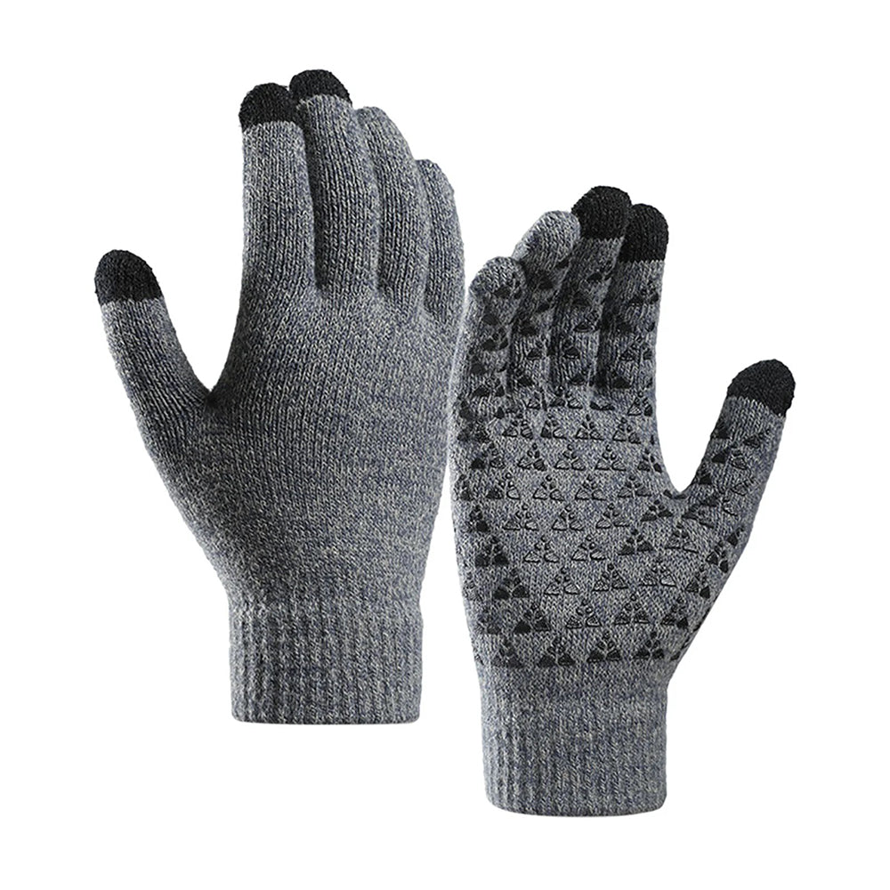 Rękawice zimowe dotykowe Iwarm ST0018, rozmiar 23 cm, szare