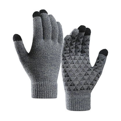 Rękawice zimowe dotykowe Iwarm ST0018, rozmiar 23 cm, szare
