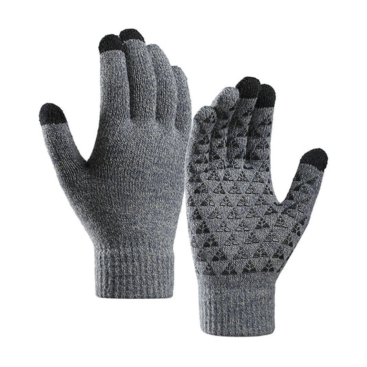Rękawice zimowe dotykowe Iwarm ST0018, rozmiar 23 cm, szare
