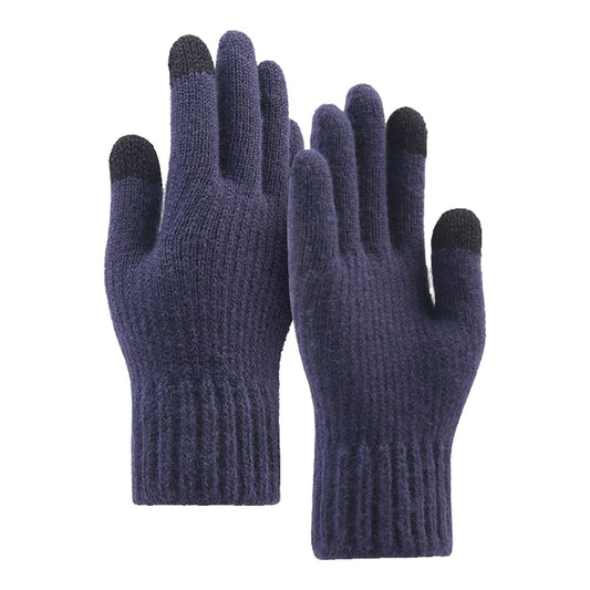 Rękawiczki zimowe dotykowe unisex Techsuit ST0012, rozmiar 22 cm, granatowe