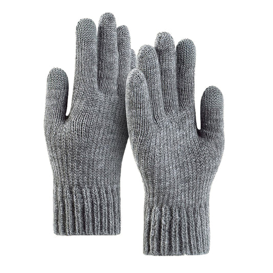 Rękawiczki zimowe dotykowe unisex Techsuit ST0012, rozmiar 22 cm, jasnoszare
