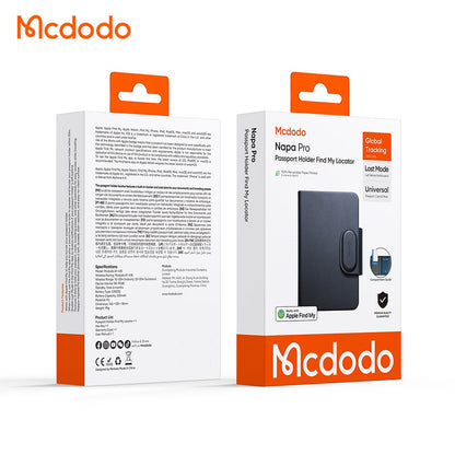 Mcdodo SmartTag Passport Napa Pro AT-4180 dla serii iOS, czarny