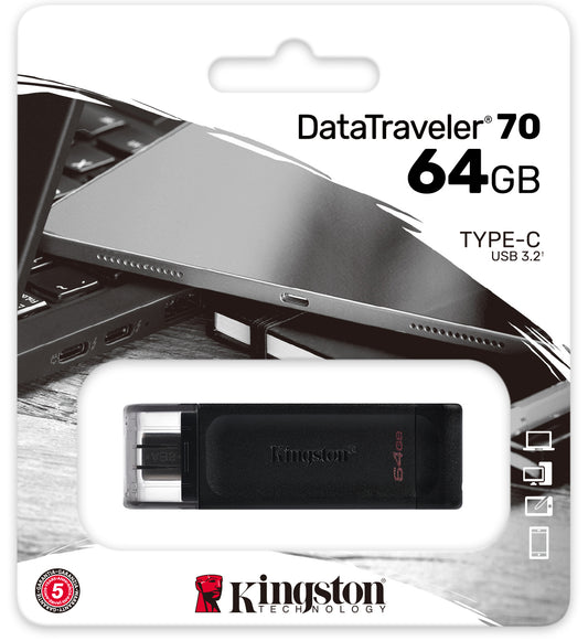 Pamięć zewnętrzna Kingston DT70, 64 GB DT70/64 GB USB-C