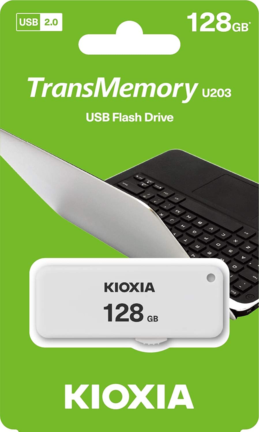 Zewnętrzna pamięć USB-A KIOXIA U203, 128Gb LU203W128GG4 LU203W128GG4