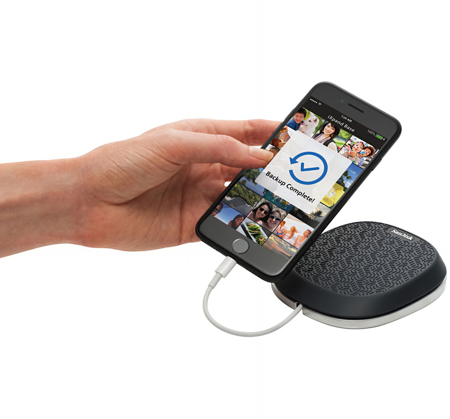 External Lightning Memory (Charging, Backup) SanDisk iXpand Base, 128Gb for Apple Lightning Series SDIB20N-128G-GN-9KE