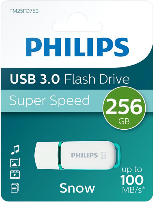 Pamięć zewnętrzna USB-A 3.0 Philips Snow Edition, 256Gb PHMMD256GBS200U3