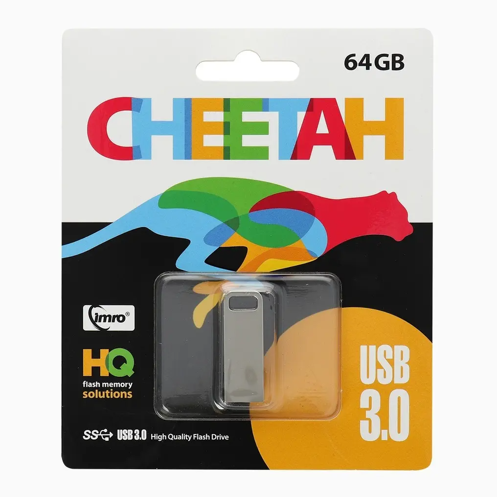 Pamięć zewnętrzna USB-A 3.0 Imro Cheetah, 64Gb