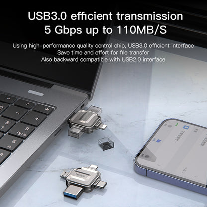 External Memory USB-A 3.0 / Lightning / USB-C / microUSB Yesido FL15, 16Gb