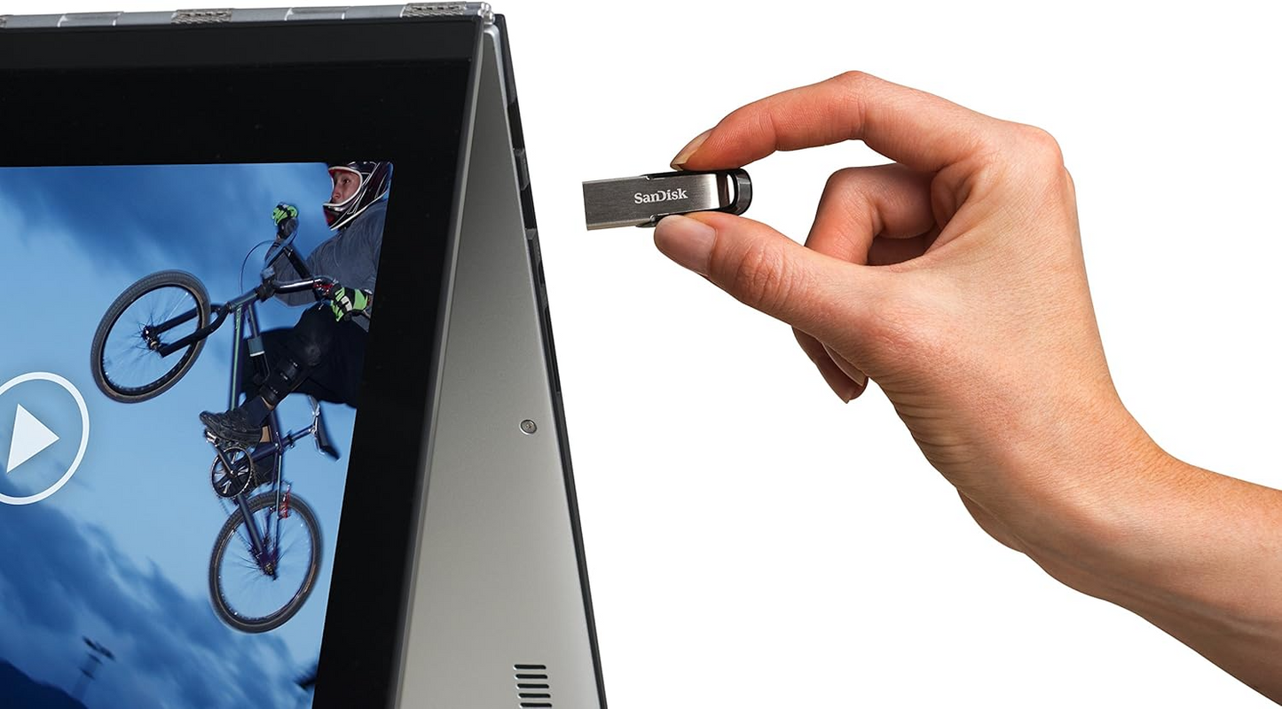 Pamięć zewnętrzna USB-A 3.0 SanDisk Ultra Flair, 64Gb, ponownie zapakowana SDCZ73-064G-G46
