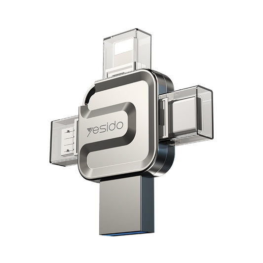 Zewnętrzna pamięć USB-A 3.0 / Lightning / USB-C / microUSB Yesido FL15, 16Gb