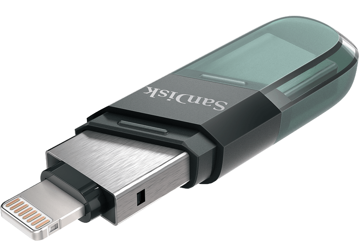 Zewnętrzna pamięć USB-A 3.1 / Lightning SanDisk iXpand Flip, 64Gb SDIX90N-064G-GN6NN