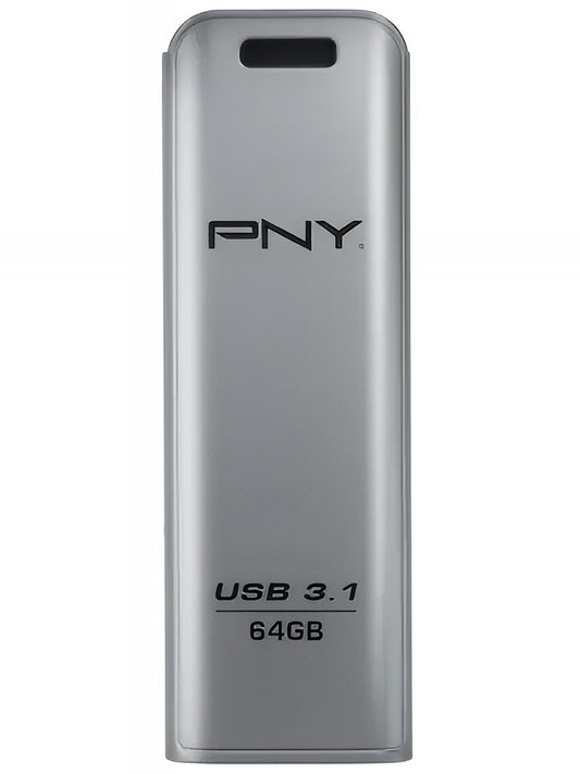 Pamięć zewnętrzna USB-A 3.1 PNY Elite Steel, 64Gb FFD64GESTEEL31G-EF