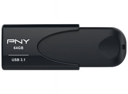 Pamięć zewnętrzna USB-A 3.1 PNY Attache 4, 64Gb FD64GATT431KK-EF