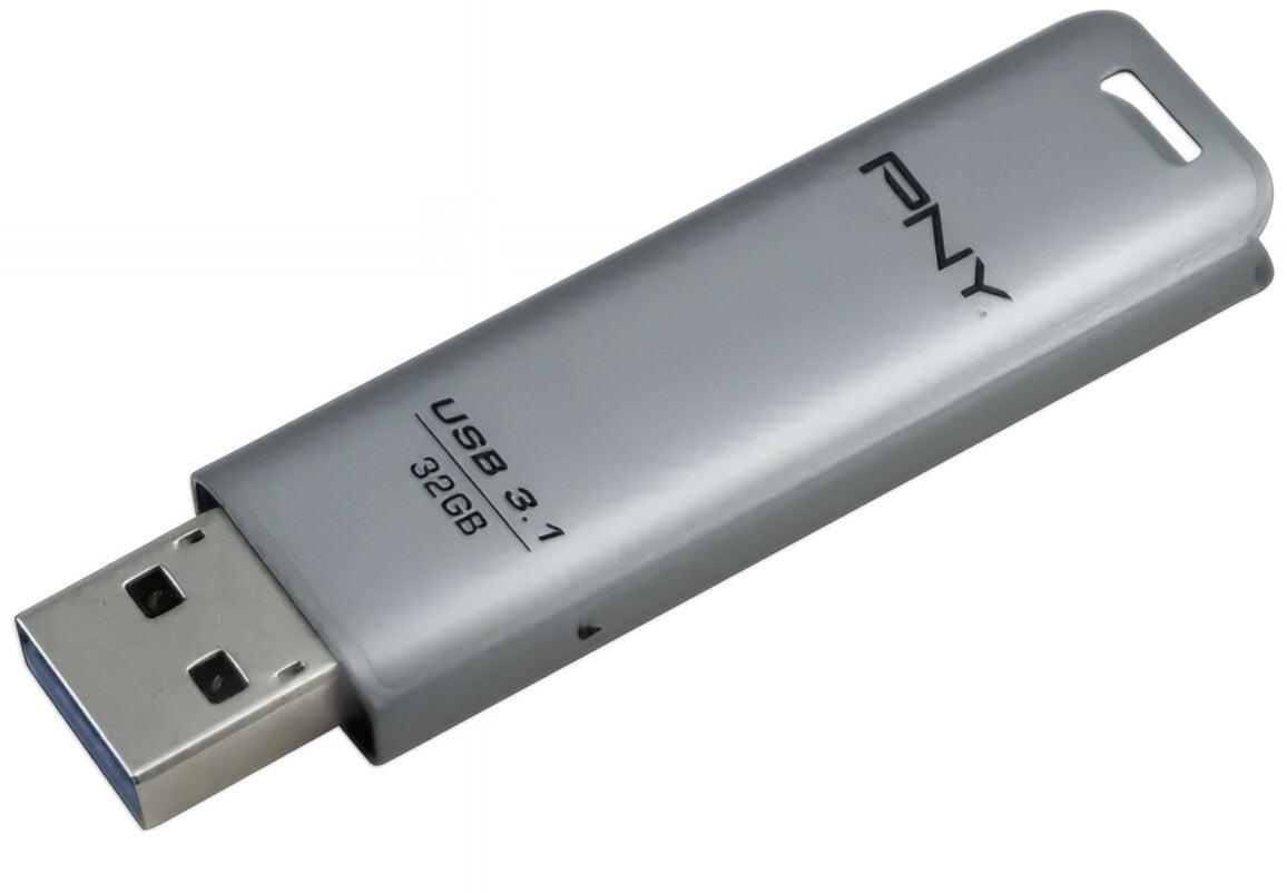 Pamięć zewnętrzna USB-A 3.1 PNY Elite Steel, 32Gb FD32GESTEEL31G-EF