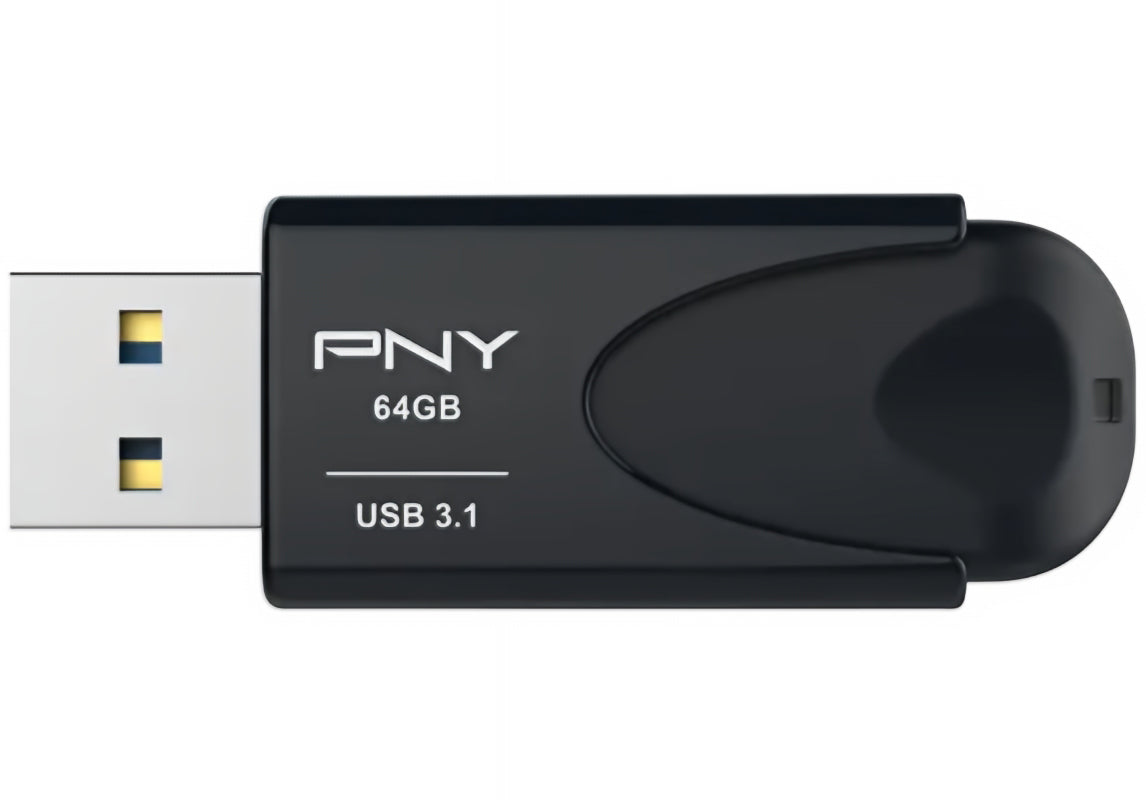 Pamięć zewnętrzna USB-A 3.1 PNY Attache 4, 64Gb FD64GATT431KK-EF