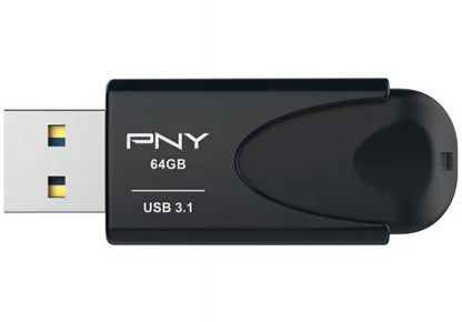 Pamięć zewnętrzna USB-A 3.1 PNY Attache 4, 64Gb FD64GATT431KK-EF