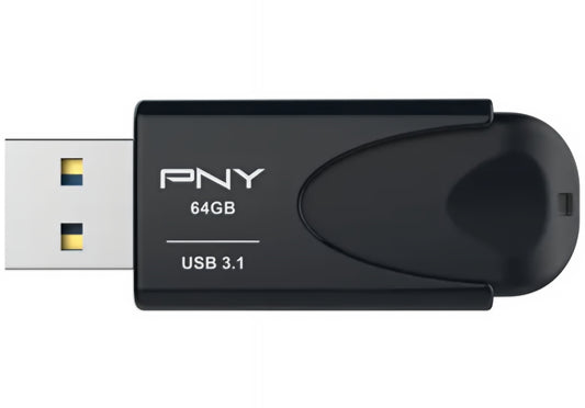 Pamięć zewnętrzna USB-A 3.1 PNY Attache 4, 64Gb FD64GATT431KK-EF