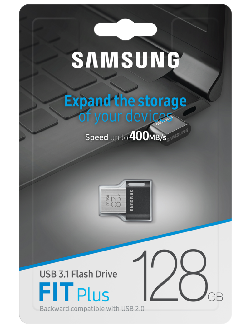 Zewnętrzna pamięć USB-A 3.1 Samsung FIT Plus, 128Gb MUF-128AB/APC