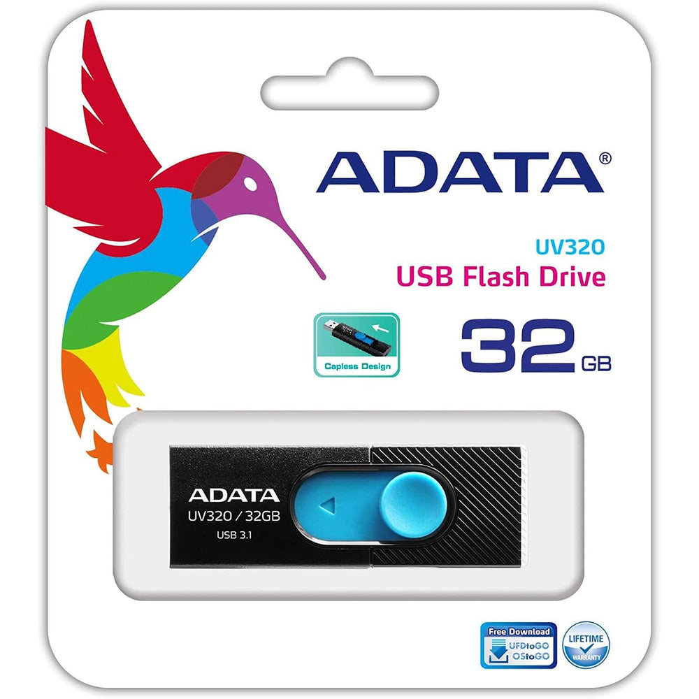 Pamięć zewnętrzna USB-A 3.1 Adata UV320, 32 GB AUV320-32G-RBKBL