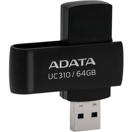 Pamięć zewnętrzna USB-A 3.2 Adata UC310, 64GB UC310-64G-RBK