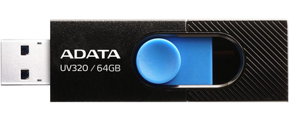 Pamięć zewnętrzna USB-A 3.2 Adata UV320, 64GB AUV320-64G-RBKBL