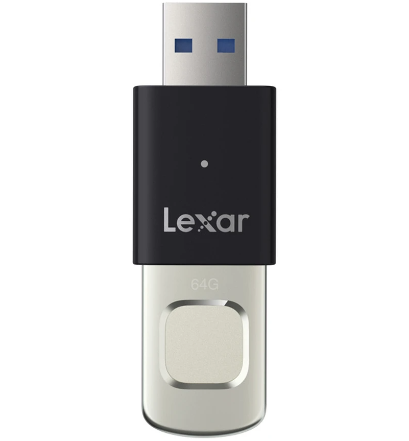 Pamięć zewnętrzna USB-A 3.2 Lexar JumpDrive Fingerprint F35 Pro, 64Gb