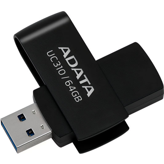 Pamięć zewnętrzna USB-A 3.2 Adata UC310, 64GB UC310-64G-RBK