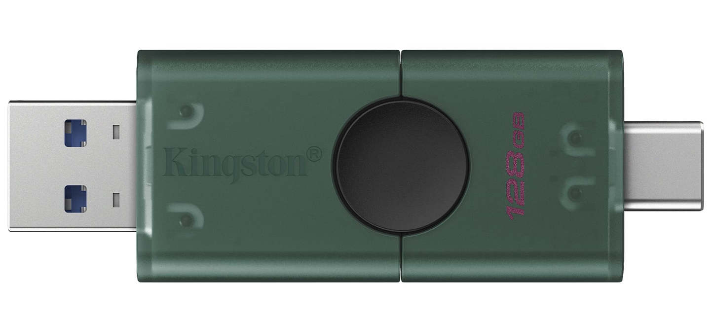 Pamięć zewnętrzna USB-A 3.2 / USB-C Kingston Duo, 128Gb DTDEG2/128GB