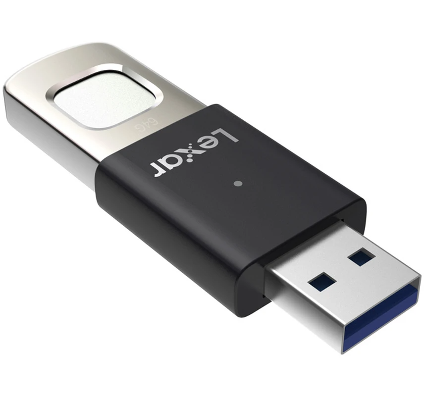 Pamięć zewnętrzna USB-A 3.2 Lexar JumpDrive Fingerprint F35 Pro, 64Gb