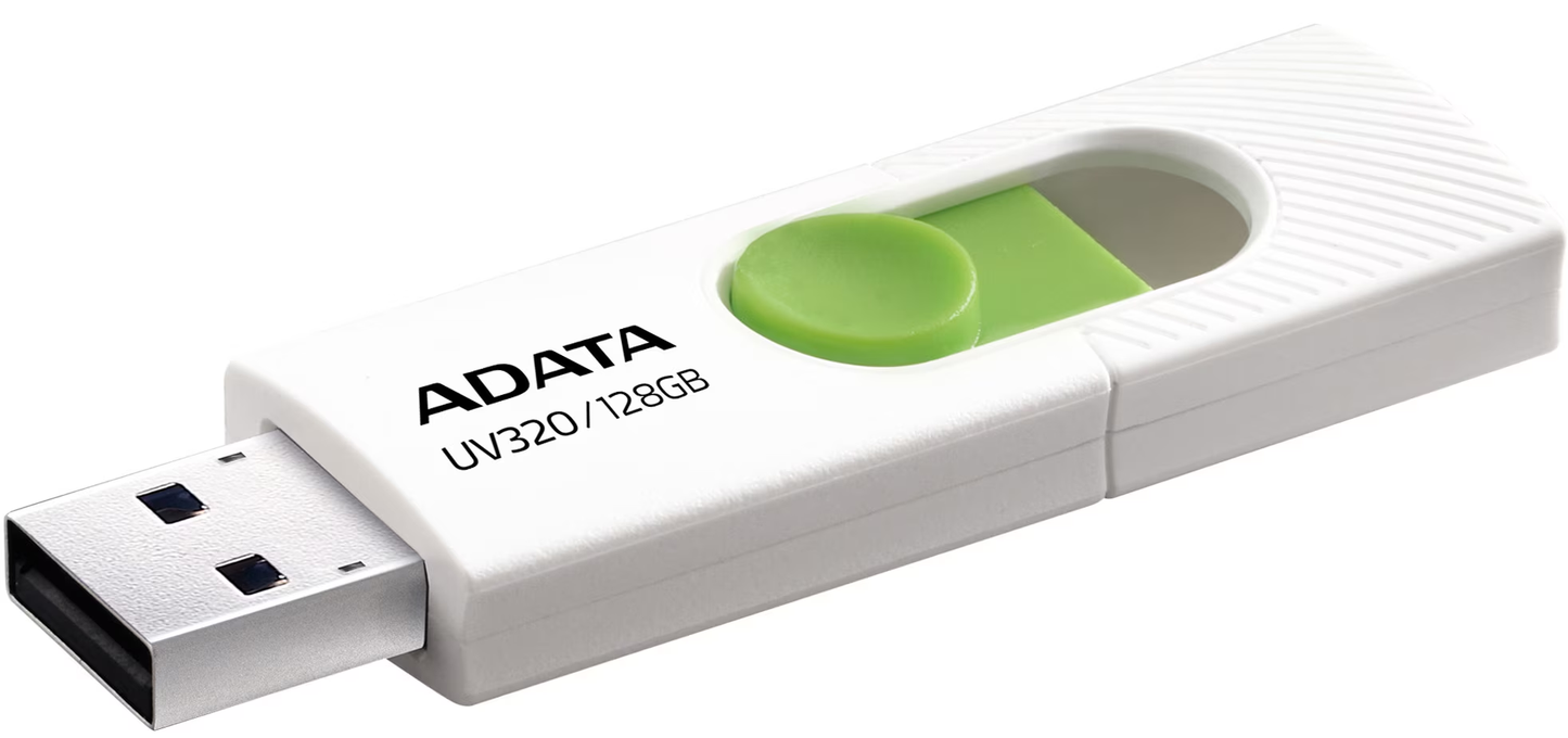 Pamięć zewnętrzna USB-A 3.2 Adata UV320, 128GB AUV320-128G-RWHGN