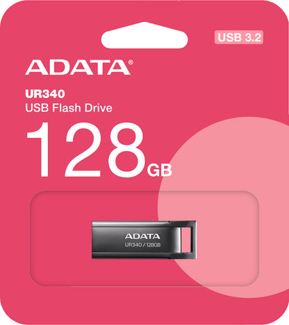 Pamięć zewnętrzna USB-A 3.2 Adata UR340, 128Gb AROY-UR340-128GBK 