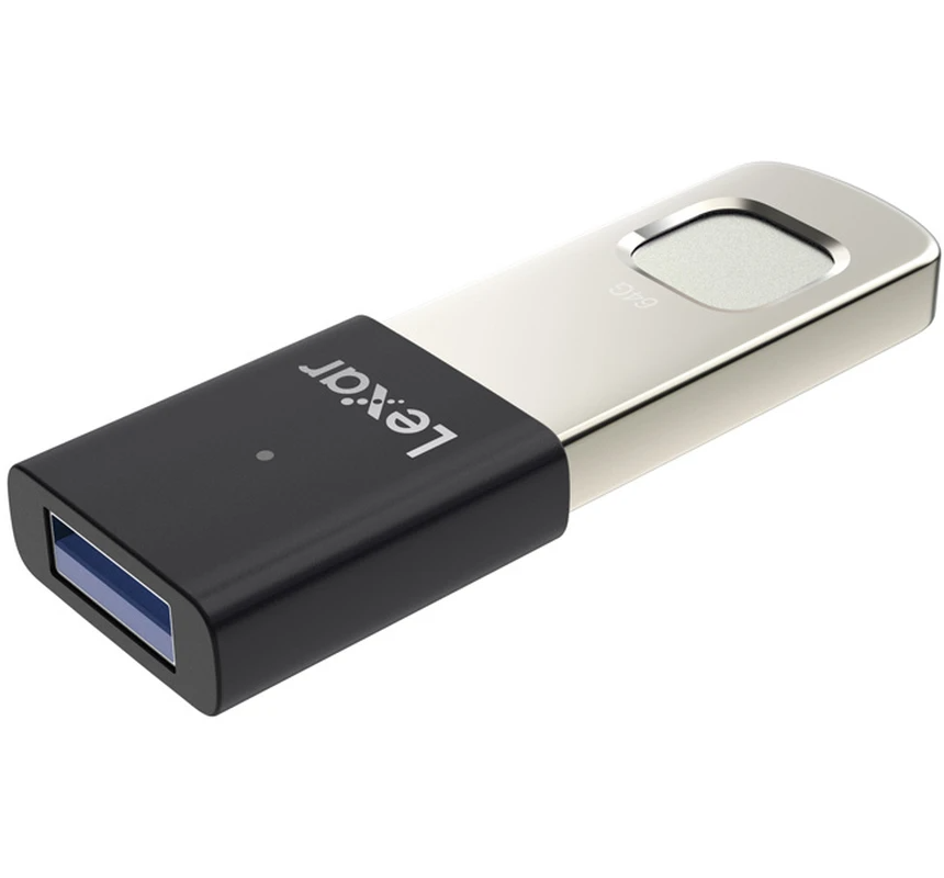 Pamięć zewnętrzna USB-A 3.2 Lexar JumpDrive Fingerprint F35 Pro, 64Gb