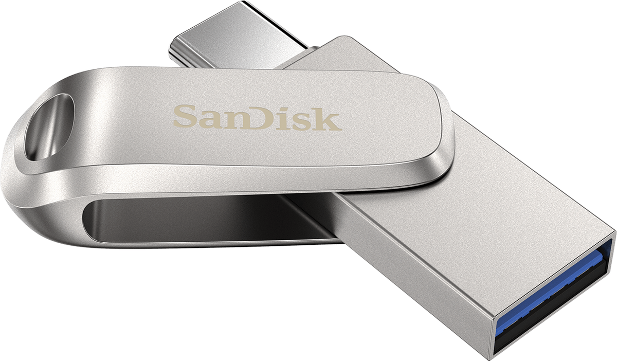 Pamięć zewnętrzna USB-A 3.2 / USB-C SanDisk Ultra Luxe Dual Drive, 128Gb SDDDC4-128G-G46