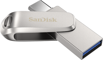 Pamięć zewnętrzna USB-A 3.2 / USB-C SanDisk Ultra Luxe Dual Drive, 128Gb SDDDC4-128G-G46