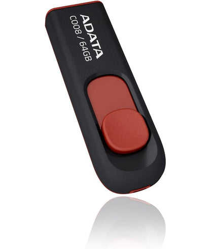 Zewnętrzna pamięć USB-A Adata C008, 64Gb AC008-64G-RKD