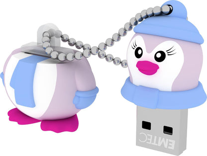 Zewnętrzna pamięć USB-A Emtec M336 Miss Penguin, 16Gb ECMMD16GM336