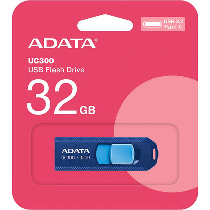 Pamięć zewnętrzna USB-C Adata UC300, 32 Gb ACHO-UC300-32G-RNB 