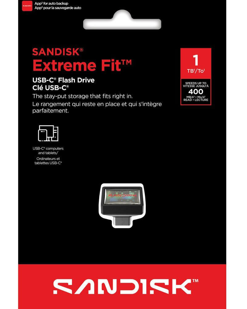 Pamięć zewnętrzna USB-C SanDisk Extreme Fit, 1TB SDCZ530-1T00-G46