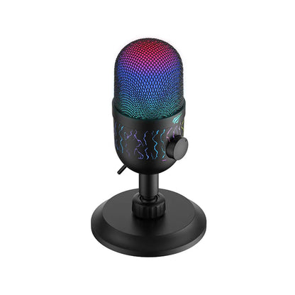 Mikrofon Gamingowy HAVIT GK52, RGB, USB-A, 1.8m, Czarny
