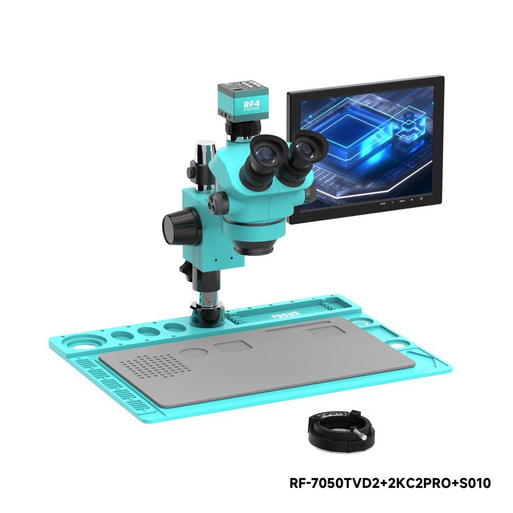 Mikroskop z monitorem i kamerą RF4 RF-7050TVD2 + 2KC2PRO + S010