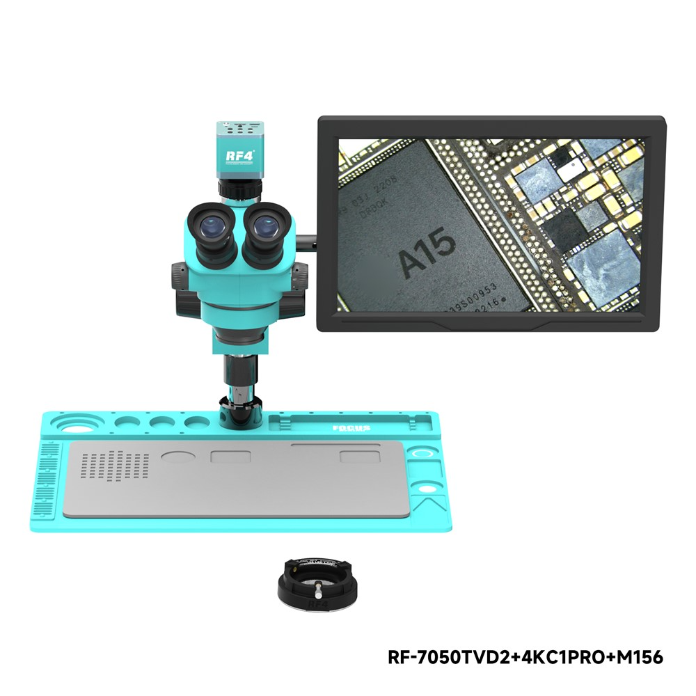 Mikroskop z monitorem i kamerą RF4 RF-7050TVD2 + 4KC1PRO + M156