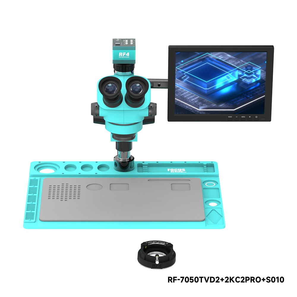 Mikroskop z monitorem i kamerą RF4 RF-7050TVD2 + 2KC2PRO + S010